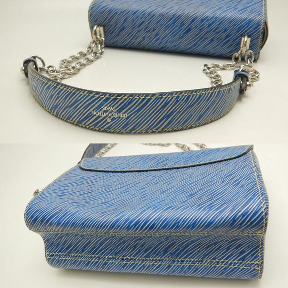 LOUIS VUITTON Blue Leather Shoulder Bag - Picture 5 of 10